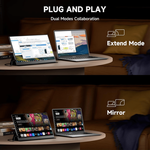 Monitor extensor de pantalla táctil portátil 15,6 "FHD 16:9 HDMI y tipo C W/Sound - Expand Laptop Display - Product Image 5