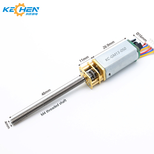 16mm Micro DC Geared Motor <strong>1</strong>-1000 Gear Ratio 3V-12V Voltage 10-2000 RPM <strong>4</strong> with <strong>Encoder</strong> M4 Threaded Shaft - Product Image 1