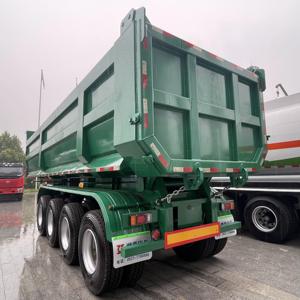 Hot Selling 3 Axle U Type Dump Semi Trailer for Sale U-shaped Dump Trailer Easy to Ship <strong>Tipping</strong> Axle