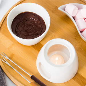 Bán Buôn Biểu Tượng Tùy Chỉnh Giá Rẻ Gốm Pho Mát Sô Cô La Fondue Cho Nhà Hàng - Product Image 4