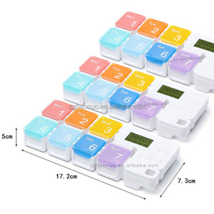 New Portable <strong>7</strong> <strong>Days</strong> <strong>7</strong> Numbers Smart Electronic Digital Intelligent Design Alarm Clock Pill Organizerstorage Box with Reminder - Product Image 6