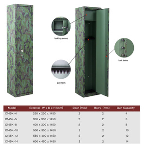 Nhà & săn bắn súng Camo an toàn, tủ thép hạng nặng với tủ khóa đạn | bán nhà máy shuaima, tùy chỉnh - Product Image 2