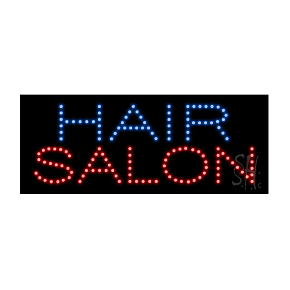 Panneau brillant LED pour Salon de coiffure, panneau ouvert pour Salon de thé au lait, café, personnalisé, lettres Led