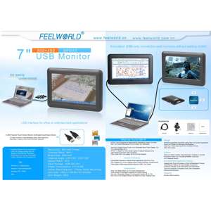 Feelworld DP701T Pantalla táctil de 5V Pantalla de computadora de 7 pulgadas Mini monitor táctil USB para pantalla dental - Product Image 6