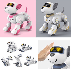 Rus dili programlanabilir akıllı eğitim uzaktan kedi stunt robot robotik köpek oyuncak takip dokunmatik
