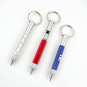 金属多功能工具笔六合一金属，带螺丝刀/六角/攀爬钩的圆珠笔 - Product Image 3