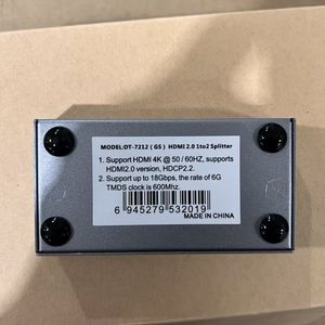 DTECH <strong>2</strong> Ports Share the Fun on Multiple Screens 4K@60Hz <strong>HDMI</strong> 1x2 <strong>Splitter</strong> <strong>1</strong> in <strong>2</strong> Out - Product Image 4