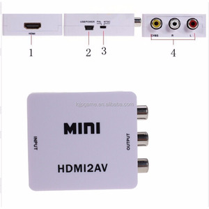 1080P迷你复合高清Mi至3 Rca Av Cvbs高清Mi2Av转换器适配器，用于电视盒游戏机投影仪高清Mi至Av转换器 - Product Image 4