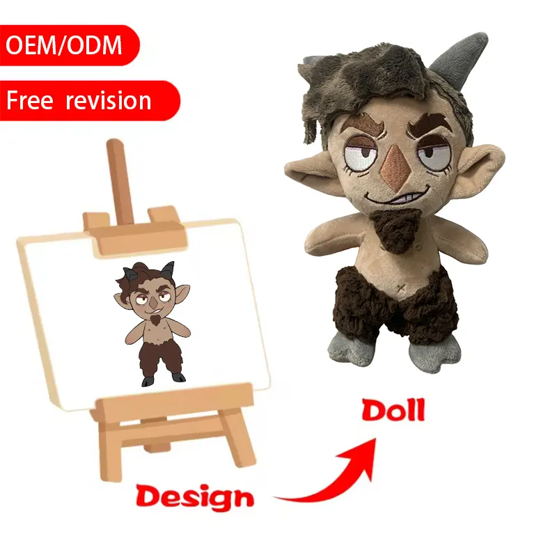 OEM ODM servicio personalizado lindo personaje de peluche muñeca personalizado Animal relleno dibujos animados animación peluche muñeca niños regalo