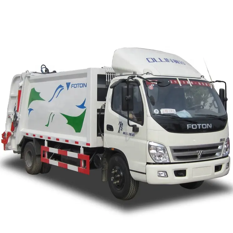 Foton Chất Thải Bộ Sưu Tập Xe Tải Ánh Sáng Máy Nén Rác Từ Chối Xử Lý Xe