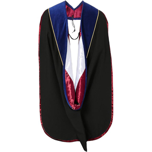 Toptan doktora mezuniyet kaput Unisex doktora yüksek lisans Deluxe altın boru-kabul ile akademik başlık özelleştirmek - Product Image 2