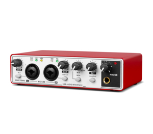 Mini <strong>Audio</strong> <strong>Interface</strong> 2 Channels 24bit 192kHz XLR 6.35MM <strong>Inputs</strong> Usb PC Sound Card Recording for Studio Live Computer - Product Image 3