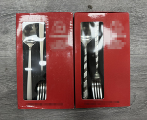 Thanh Lý Bán-12 cái thiết lập dao kéo, 6 bữa ăn tối thìa & 6 dĩa, giảm giá Bộ đồ ăn - Product Image 2