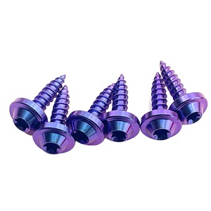 Altın mavi Gr5 titanyum kendinden dokunarak cıvata M3-M6 Torx başlı vida 10-50mm uzunluk metrik sistem ISO standart düz yüzey