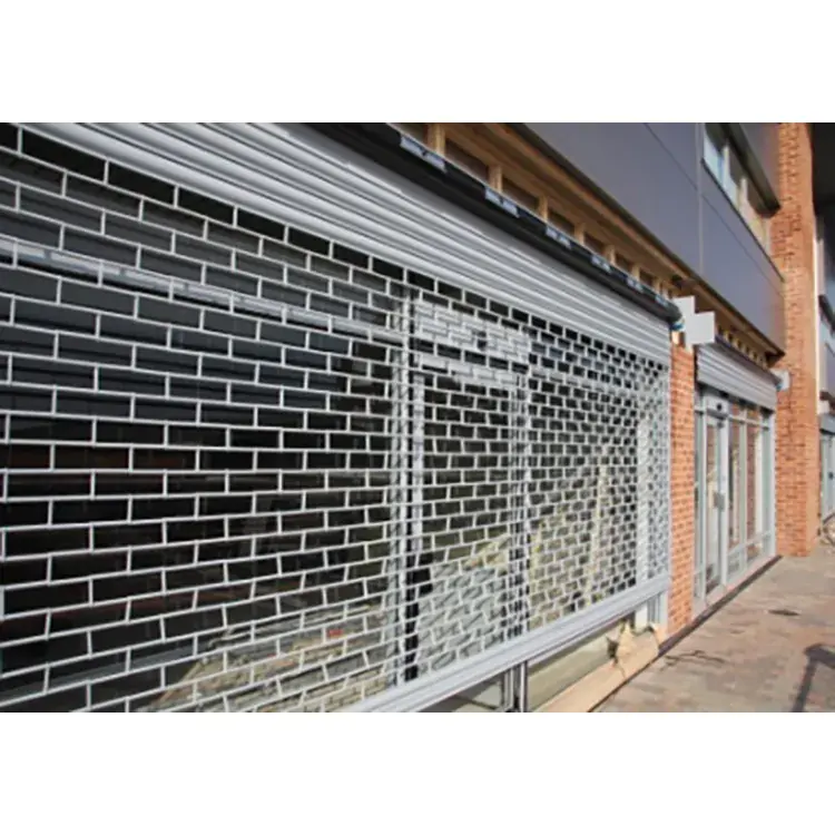 Commercial Security Shop Acrylic Polycarbonate PVC Transparent Sliding Roller Shutter Door