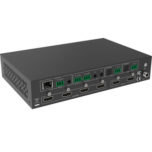 Interruptor de matriz HDMI2.0 de 18Gbps, divisor 4x2, extensor IR, Control RS232, conmutador 4K a 1080P para sistema de cine en casa