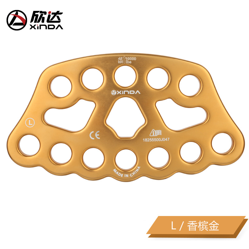 Oro champán en forma de L