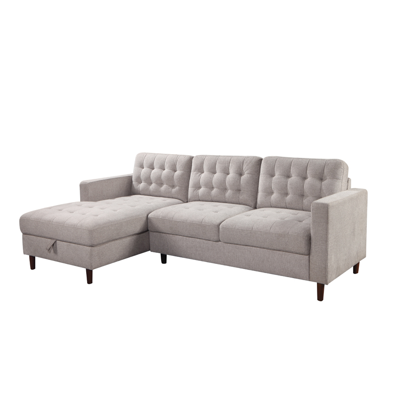 New arrival modern Europe style sofa set 2 seater + chaise sofas for living room Bedroom