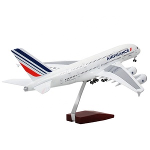サウンドコントロールLEDライトスケール付き工場卸売OEM飛行機モデル1/85ボーイング747A380カンタス航空航空機モデル - Product Image 3