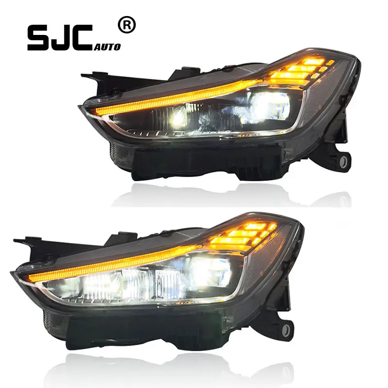 Sjc רכב אוטומטי עבור maserati gibllights הרכבה 2014-2019 שדרוג חדש מלא הוביל פנס תקע ולנקות אור