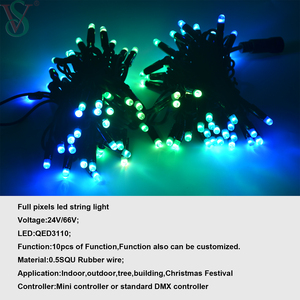 屋外/屋内使用LED RGBプログラムピクセルストリングライトタッチコントロールクリスマスデコレーションリモコンゴムモチーフライト - Product Image 3