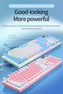 Teclado con cable K500 de color personalizado lavable para juegos RGB teclado para jugadores teclado con cable para ordenador - Product Image 5