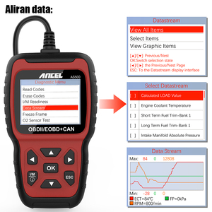 ANCEL AS500 OBD II Scanner Auto motor analysator mit CAN-Diagnose-Scan-Tool Lesen und Löschen von Fehler codes - Product Image 6