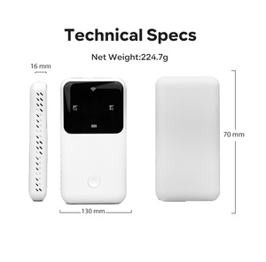 คุณภาพสูงแบบพกพา WiFi Hotspot 5G เราเตอร์โมเด็ม WIFI 3G 4G CPE LTE พร้อมช่องใส่ซิมการ์ดเราเตอร์ไร้สาย - Product Image 5