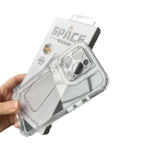 Apple iPhone 7 için 16 Pro max TPU PC 2 in 1 şeffaf renk uzay durumda mobil kapak cep telefonu kapak - Product Image 2