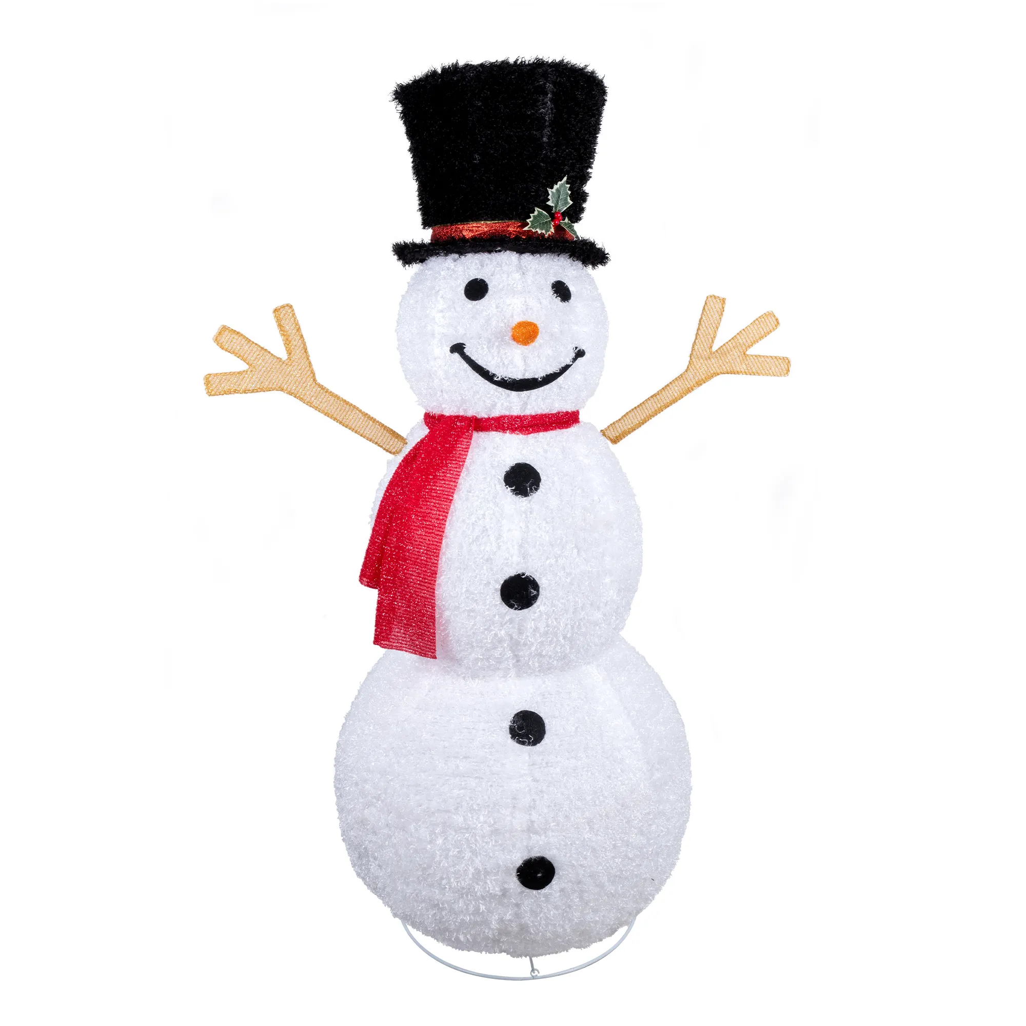 Hot Sales Colorful Outdoor Yard Garden Decoration Collapsible Holiday Reusable Snowman Shape Motif Light for Christmas Lighting