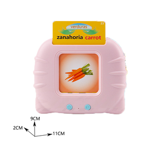 Spanisch Englisch 2 Sprachen Lernspiel zeug Sprechen Karteikarten 224 Wörter Kleine Lernmaschine Spielzeug Kinder - Product Image 3