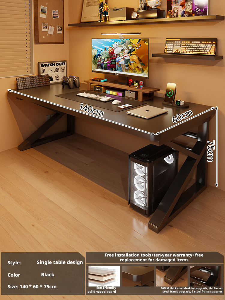 Pannello ecologico in legno massello da 16 mm di spessore, nero 120 * 60 * 75
