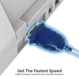 Cavo 232 USB da 2.0 a Serial DB 9 RS con prolifico Chipset 3A giacca in PVC a ricarica rapida e schermatura a treccia per Modem - Product Image 4
