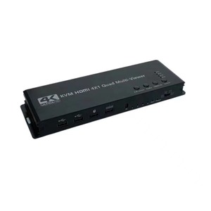 4K 4x1 HDMI KVM切换器4进1出音频视频转换器USB键盘鼠标控制4笔记本电脑，电脑KVM切换器HDMI - Product Image 6