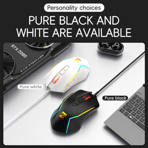 OEM Custom all'ingrosso di alta qualità cablata illuminazione ottica 7 tasti programmabile RGB Mouse 7200 DPI - Product Image 4