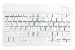 Mini teclado inalámbrico Bluetooth para ipad, tableta, teclado de goma recargable para Android, ios y Windows