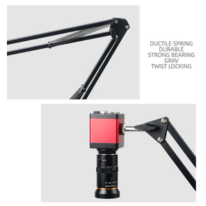 Industrial Digital Video Microscope Camera Universal Bracket Table Stand 5-50MM Focal-Length Zoom <strong>C</strong> <strong>Mount</strong> Lens Camera - Product Image 5