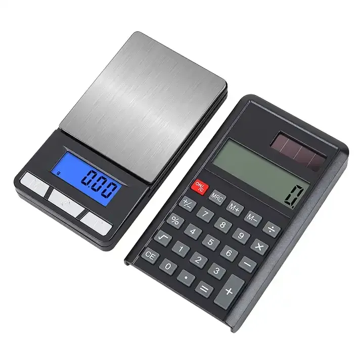 Bilancia per calcolatrice elettronica 200g 0.01g gioielli digitali bilancia per grammo d'oro blu LCD Mini tasca bilancia per pesi 500g 0.1g