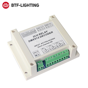 AC110-230V Dmx512 3P контроллер 3CH плата Dmx512 релейный переключатель декодер - Product Image 1