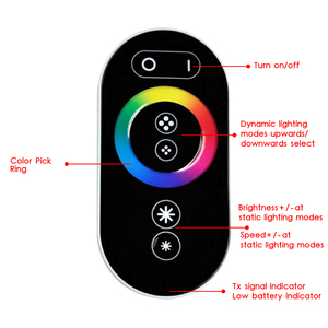 Telecomando a LED CE RoHs 12V-24V RGB Led Neon Strip Light Dimmer Wireless RF telecomando PWM Controller Led - Product Image 4