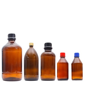 Empty Amber 500ml 1000ml 2500ml Chemical Medicine Glass <strong>Bottles</strong> 2.5L Brown Pharmaceutical Glass Reagent <strong>Bottles</strong> for Lab - Product Image 1