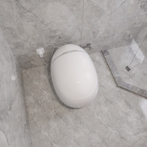 Yumurta şekli akıllı Wc tuvalet zemin üstü kase kolay temiz dayanıklı uzaktan kumanda gelişmiş çeşitli bide akıllı tuvalet içerir - Product Image 3
