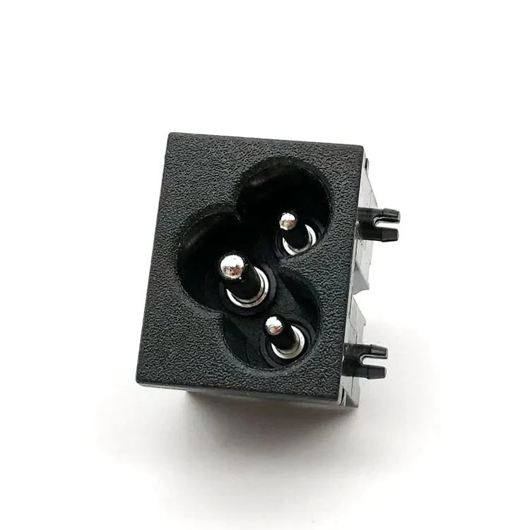 Siyah Jack Ac güç soketi 3 pin Ac fiş güç konnektörü