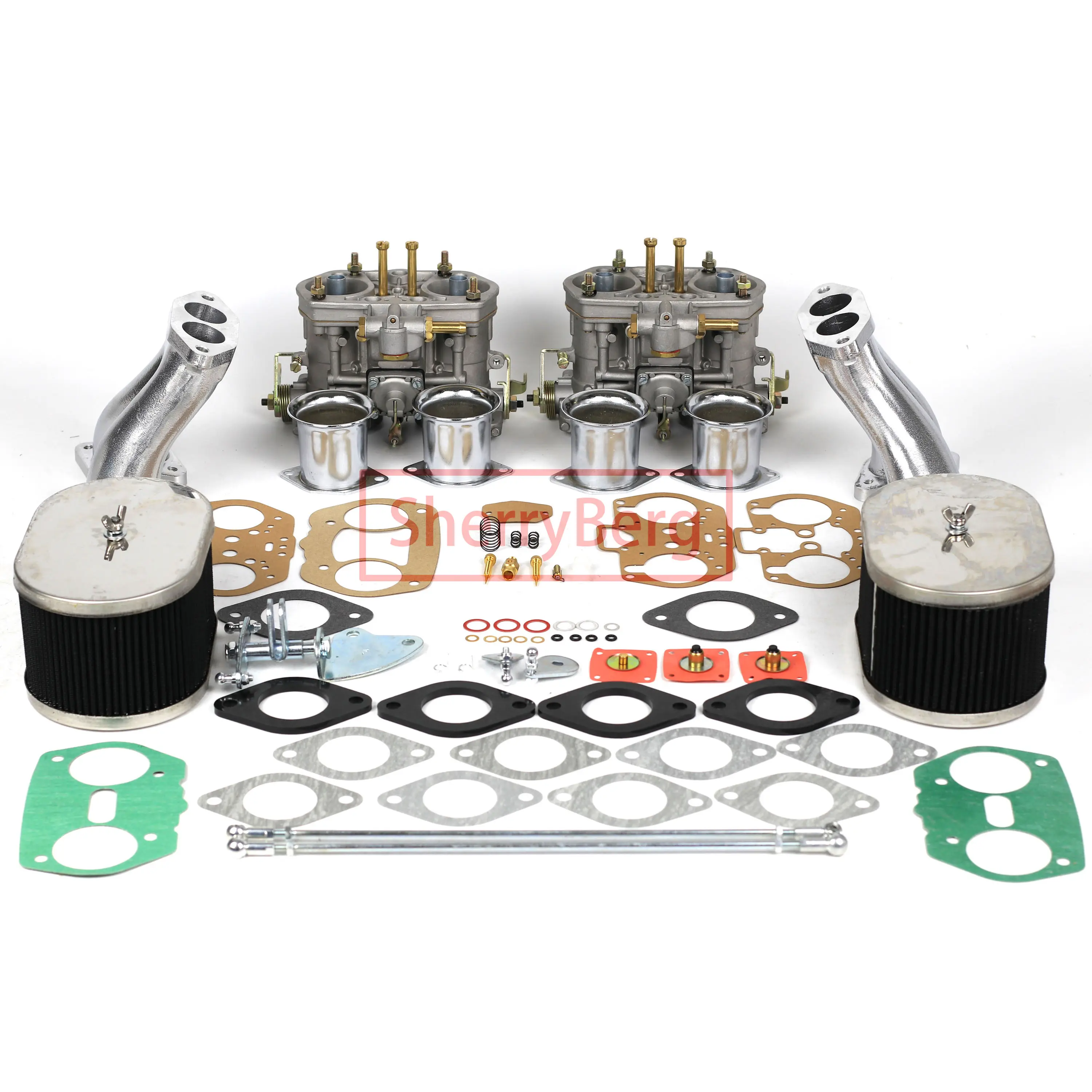 SherryBerg-kit de conversión de carburador para VW tipo 4 WEBER DUAL T 8 44mm, KIT de carburador de enlace alto 44 IDF