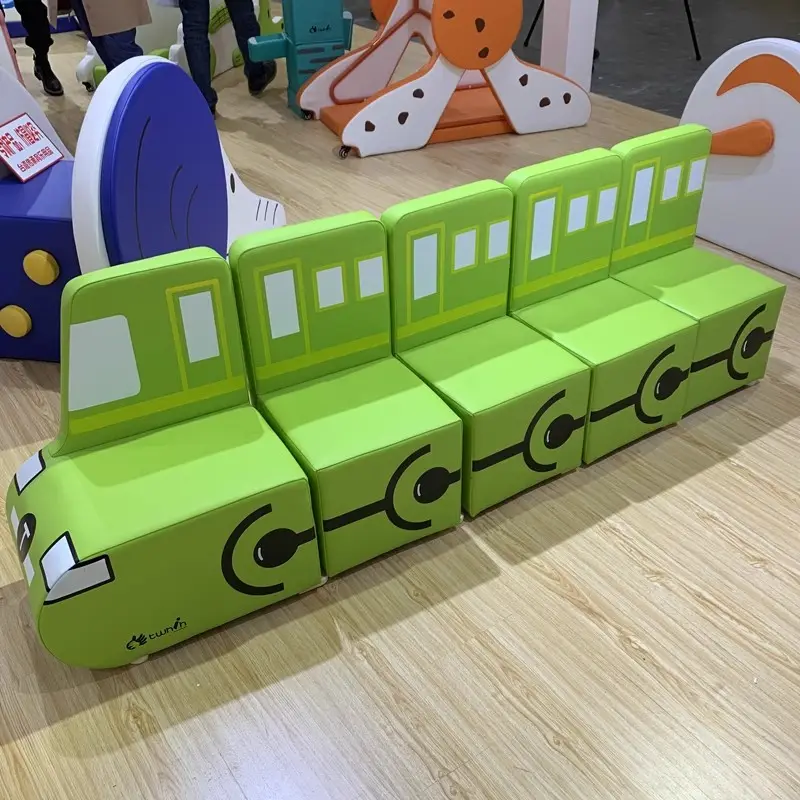 Chiquitos Hochgeschwindigkeitsbahn modularer Zusammensatz Kindergarten kleines Sofa Bildung Lesebereich Kinder weiche Tasche Sitzzaun