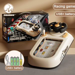 STEM Cognition子供用レーシングゲームコンソール障害物コースシミュレーションプラスチック電気自動車レーシングハンドル - Product Image 2