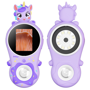 2025 nuovo modello 370-500X Zoom 2MP HD portatile ricaricabile microscopio giocattolo per microscopio per bambini realizzato in Silicone resistente - Product Image 1