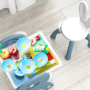 2 in 1 çocuk blok yapı tabloları çocuklar manyetik çizim kurulu beraberlik oyuncak seti oyuncak ile saklama kutusu - Product Image 4