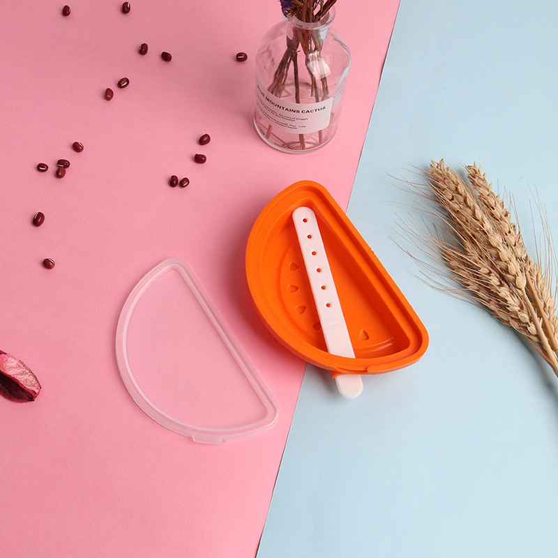 Watermelon shaped ice cream mold