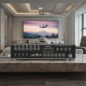 Kentmax <strong>4</strong>-Channel Zone <strong>4</strong> Mic <strong>Input</strong> Addressing Amplifier Hottest Model with 60W <strong>Output</strong> Power for Home Use